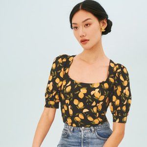 Reformation Cave Top in Lemon Drop *NEW*